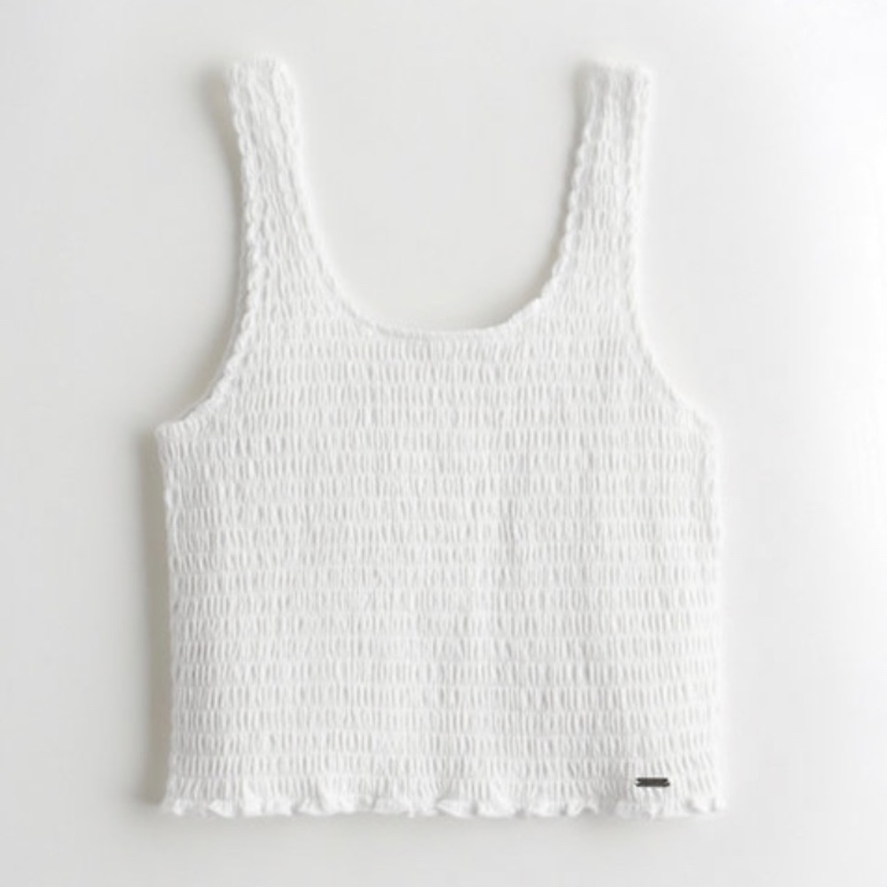 Hollister smocked crop top
